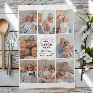 Beste Oma Aller Enkel Fotos Collage Liebe Geschirrtuch
