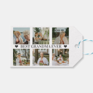 Beste Oma Aller Foto-Collage – Geschenk mit Herzen Geschenkanhänger