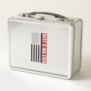 Beste Oma Aller Patrioten Flagge Vektor Design_1 Metall Brotdose