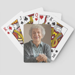 Beste Oma Aller Zeiten Seit 20XX Einfache Elegante Spielkarten