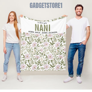 Beste Oma Blumen Aller Zeiten Frohen Großelternt Fleecedecke