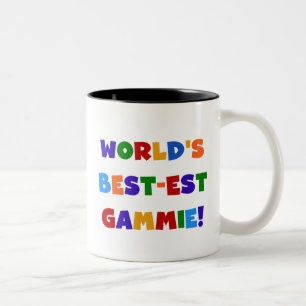 Beste Oma der Welt Geschenke in hellen Farben Zweifarbige Tasse