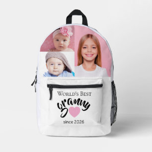 Beste Oma der Welt seit Jahr 3 Foto Cute Bedruckter Rucksack