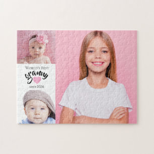 Beste Oma der Welt seit Jahr 3 Foto Cute Puzzle