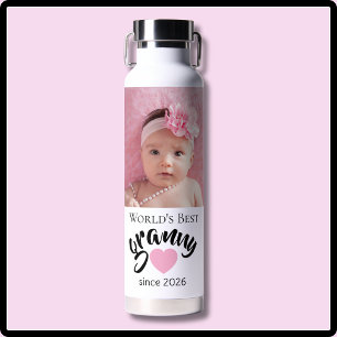 Beste Oma der Welt seit Jahr Foto Cute Trinkflasche