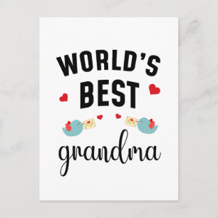 Beste Oma der Welt – Süße und stolze Oma Postkarte