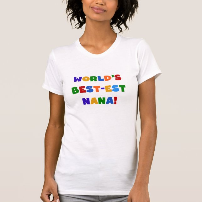 Beste Oma der Welt T-Shirts in hellen Farben (Vorderseite)