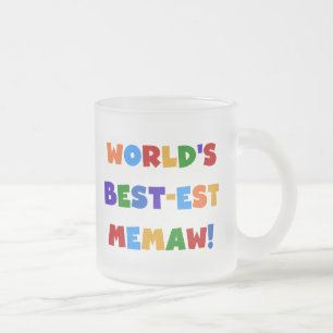 Beste Oma der Welt T-Shirts in hellen Farben Mattglastasse