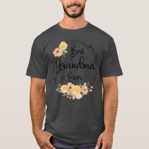 Beste Oma Est 2022 Blume Decor First Tim T-Shirt