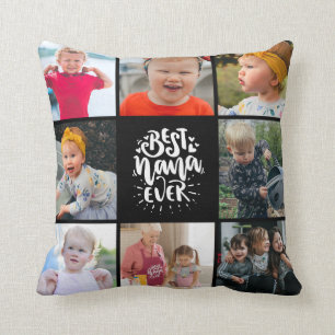 Beste Oma Ever Großmutter Foto-Collage Kissen
