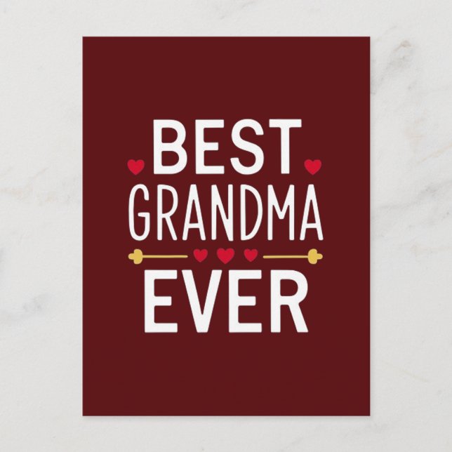 Beste Oma ever Postkarte (Vorderseite)