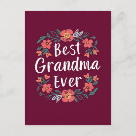 Beste Oma ever Postkarte
