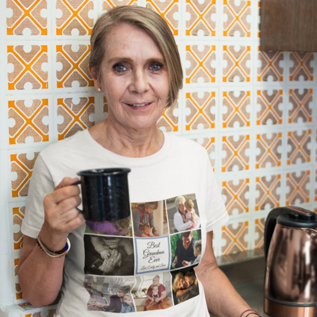 Beste Oma-Foto-Collage für benutzerdefinierten Tex T-Shirt (Von Creator hochgeladen)