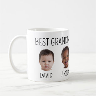 Beste Oma Foto Schwarz Text Weiße Tasse