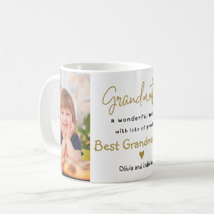 Beste Oma je 2 Fotovorlage Großmutter Kaffeetasse