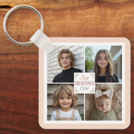 Beste Oma je 4 FotoCollage Schlüsselanhänger