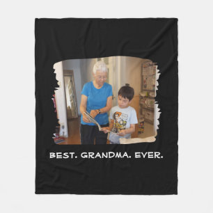 Beste Oma je Custom Foto Nana Großeltern Fleecedecke
