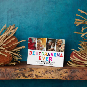 Beste Oma je FotoCollage Fotoplatte