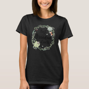 Beste Oma je Frauen Blume Dekoration Oma T-Shirt