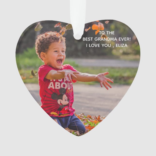 Beste Oma je frohe Weihnachten Großeltern Ornament (Vorderseite)