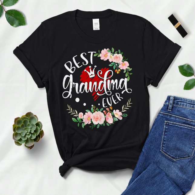 Beste Oma je, Girls T-Shirt, Blume T-Shirt (Von Creator hochgeladen)