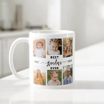 Beste Oma je - Grandchildren FotoCollage Kaffeetasse<br><div class="desc">Feiern Sie die "Beste Oma je" mit dieser personalisierten Grandkinder Foto Collage Kaffee Tasse. Dieses nachdenkliche Geschenk besticht durch eine liebevoll arrangierte Collage aus hochgeliebten Fotos, die besondere Momente einfangen, ergänzt durch eine herzliche Botschaft. Es ist aus hochwertiger Keramik gefertigt und ist sowohl für Mikrowellen- als auch für Geschirrspüler geeignet,...</div>