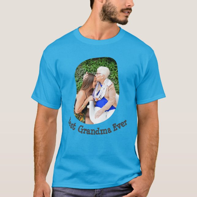Beste Oma je Hochladen Ihres Fotos T-Shirt (Vorderseite)