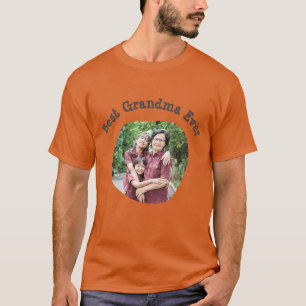Beste Oma je Hochladen Ihres viereckigen Fotos T-Shirt