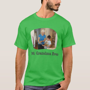 Beste Oma je hochladen Sie Ihr horizontales Foto T-Shirt