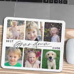 Beste Oma je Kalligraphie 6 FotoCollage Mousepad<br><div class="desc">Dieses einfache Mauspad bietet Ihnen 6 Fotos,  um Ihre Lieblingsfotos von Enkelkindern hinzuzufügen. Moderne Kalligraphie im Handschriftenstil lautet: "Best Oma Ever".</div>