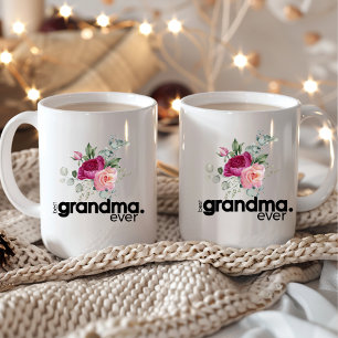 Beste Oma je Moderner Blumenchic Kaffeetasse