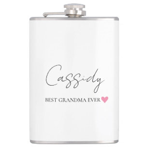 Beste Oma je Monogramm Personalisierter Flasche Flachmann