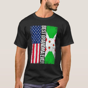 Beste Oma je Muttertag Burundi-Flagge T-Shirt
