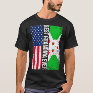 Beste Oma je Muttertag Burundi-Flagge T-Shirt