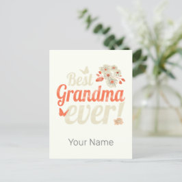 Beste Oma je Oma Vintag Großmutter Feiertagspostkarte