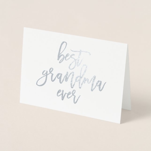 Beste Oma je Real Fox Card Folienkarte (Vorderseite)