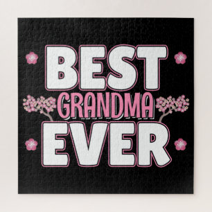 Beste Oma je - Rosa Kirschblüten Puzzle