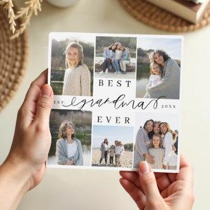 Beste Oma je Script Foto Collage Keepake Fotoplatte