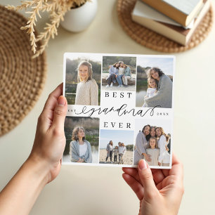 Beste Oma je Script Foto Collage Keepake Fotoplatte