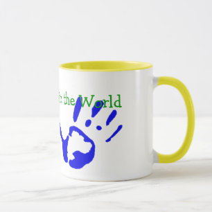 Beste Oma mit Handprints Tasse
