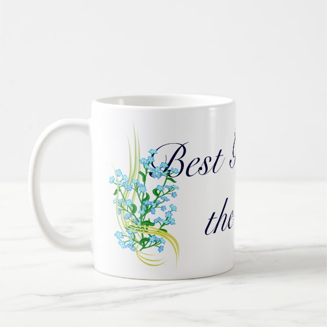 Beste Oma mit vergessener-me-nots-Tasse Tasse (Links)
