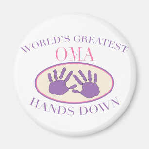 Beste Oma, ohne Frage, T-Shirt Magnet