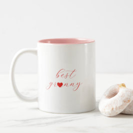 Beste Oma, Oma-Geschenk, Modern Zweifarbige Tasse