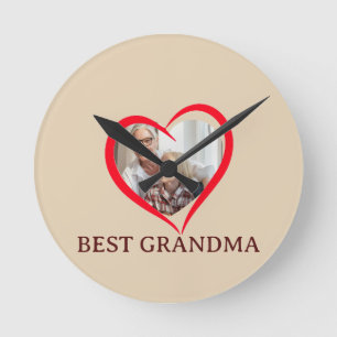 Beste Oma Personalisierte Wanduhr Geschenk