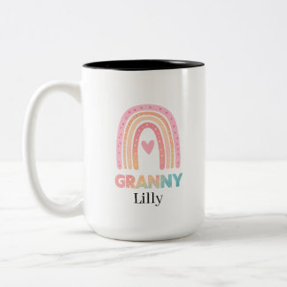 Beste Oma Regenbogen Tasse Personalisiert, Geschen
