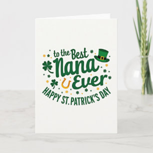 Beste Oma St. Patrick's Day Karte