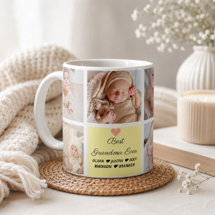 Beste Oma überhaupt 8-Foto-Collage Kaffeetasse