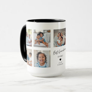 Beste Oma überhaupt Benutzerdefinierte 9-Foto-Gale Tasse