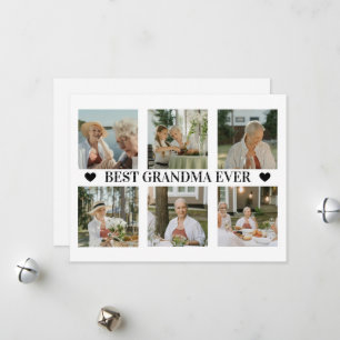 Beste Oma überhaupt Foto-Collage – Geschenk mit He Feiertagskarte