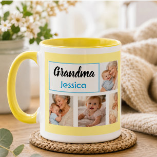 Beste Oma überhaupt Foto-Collage Großeltern Tasse